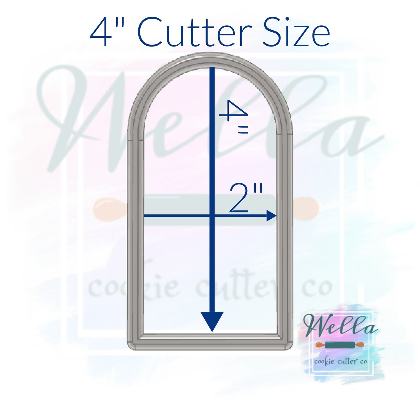 Tall Arch Plaque Cookie Cutter