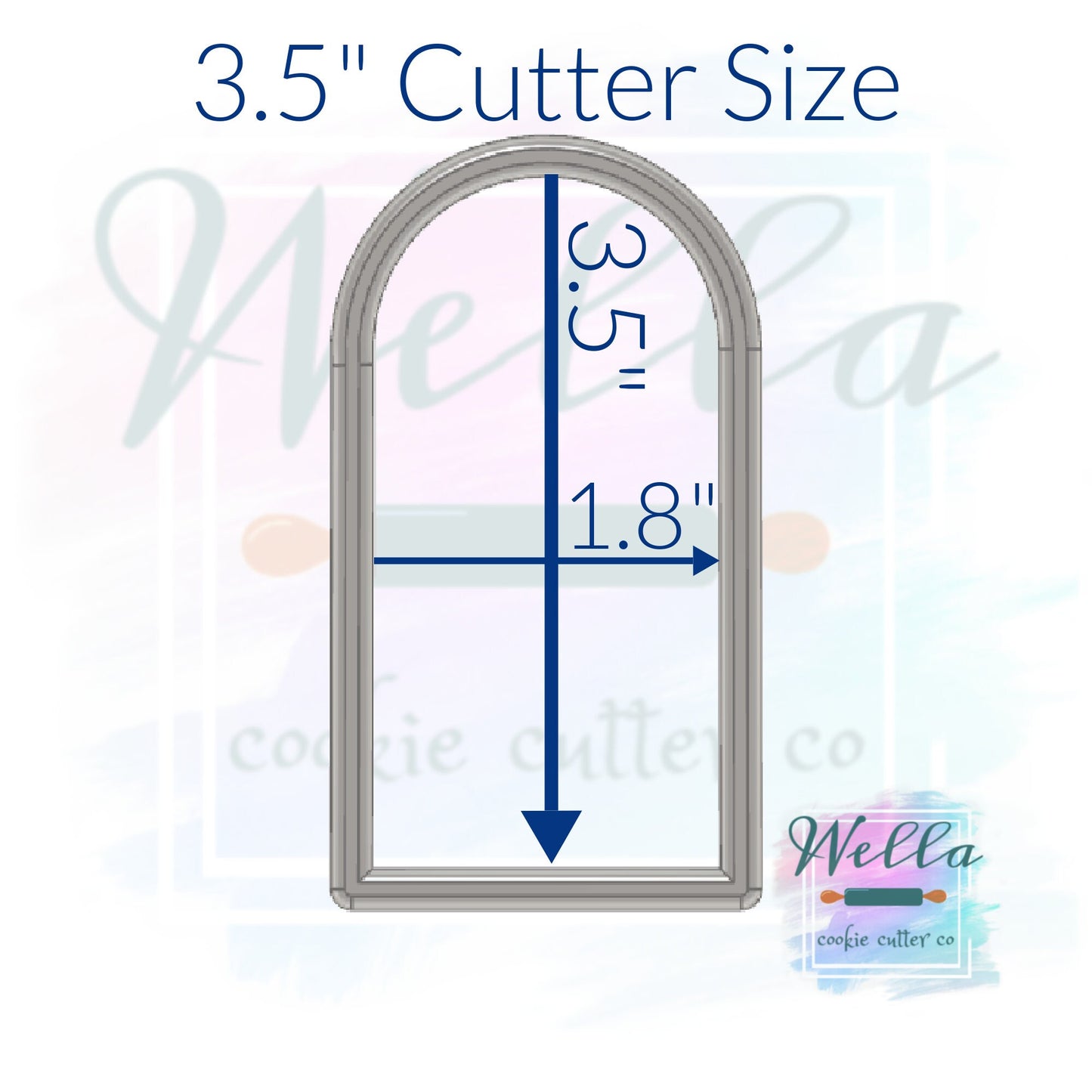 Tall Arch Plaque Cookie Cutter