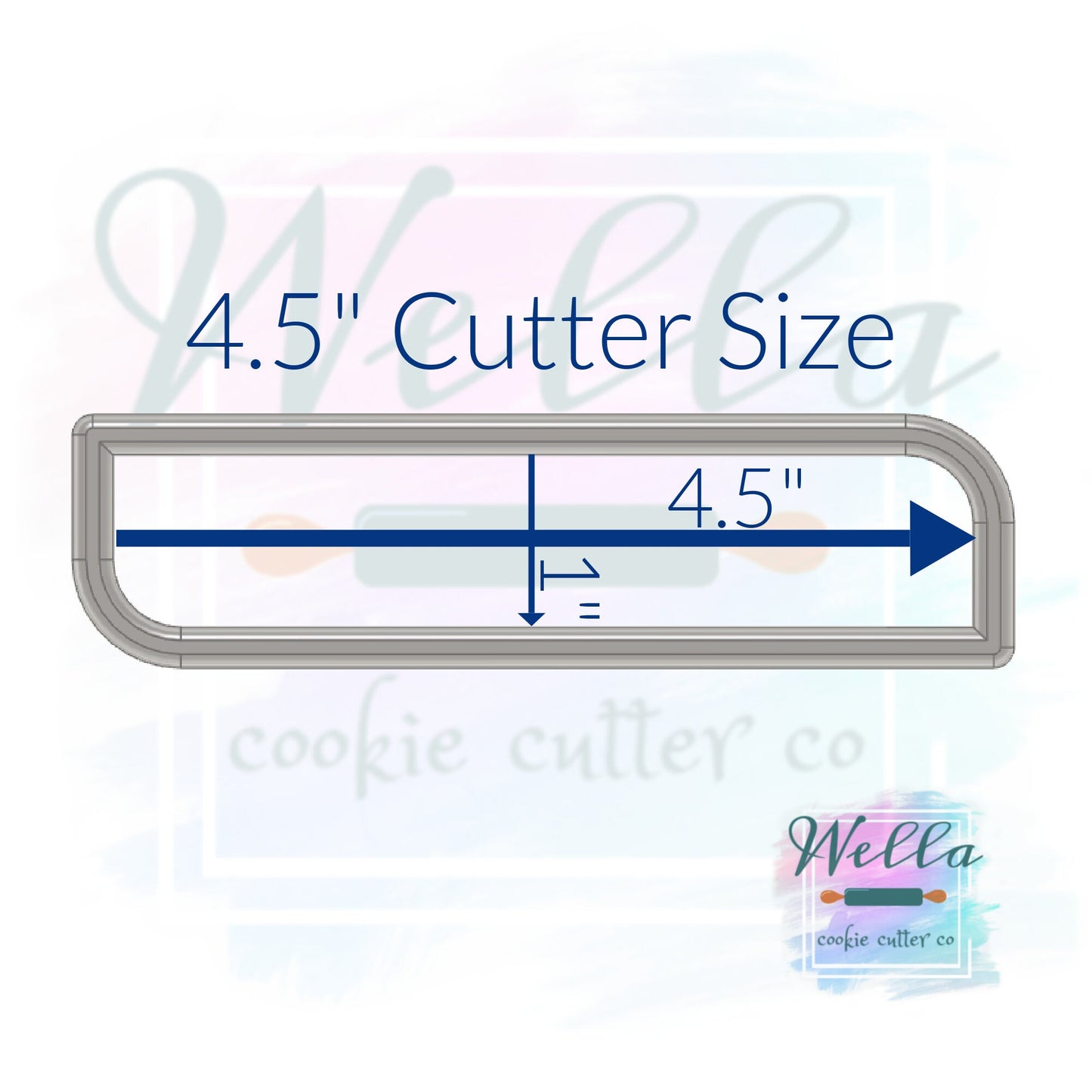 Plaque Megan Cookie Cutter, Modern Megan Cookie Cutter, Skinny Plaque Cutter, Skinny Cookie Cutter, Cookie Stick Cutter
