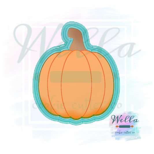Pumpkin Round #1 Cookie Cutter, Fall Cookie Cutter, Pumpkin Cookie Cutter, Autumn Cookie Cutter