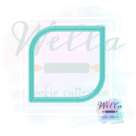 Modern Max Cookie Cutter, Square Plaque Cookie Cutter, Plaque Max Cookie Cutter, Plaque Cookie Cutter, Unique Plaque Cutter