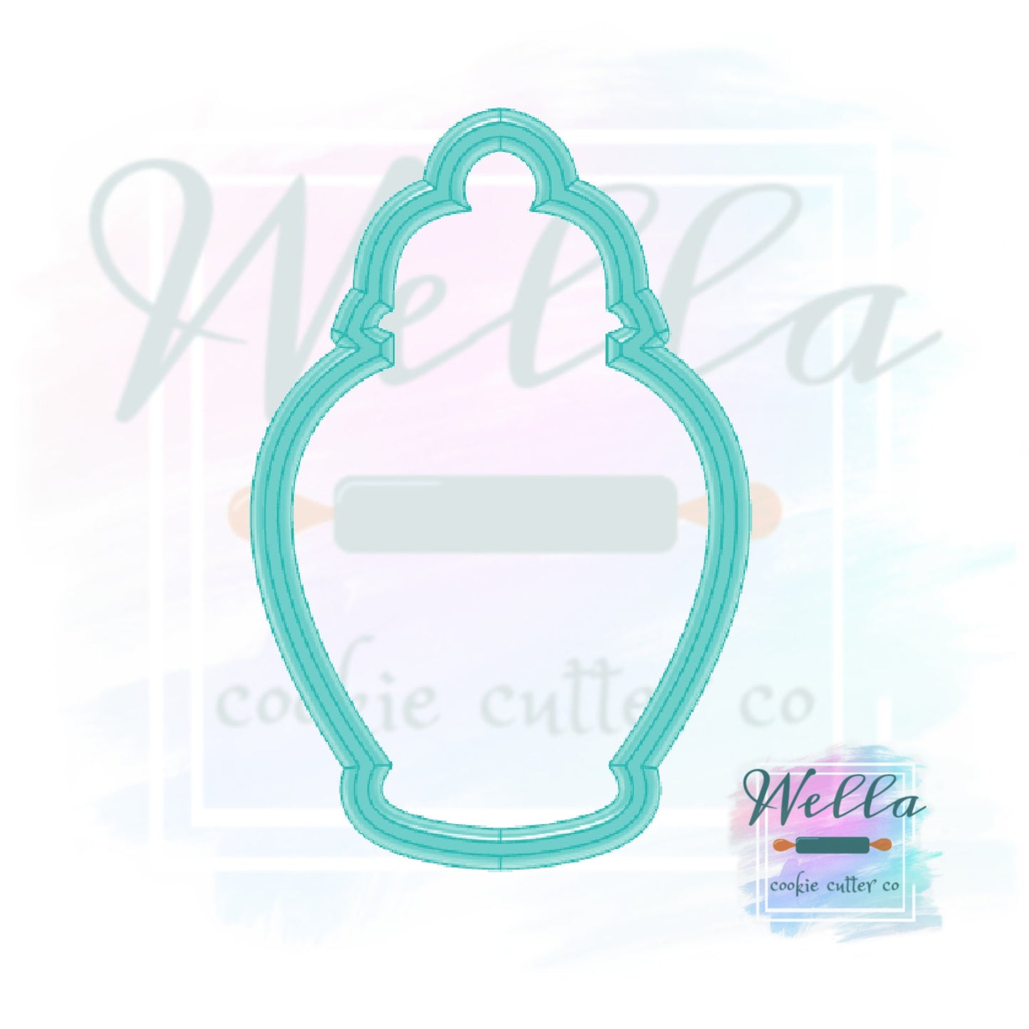 Vintage Ginger Jar #1 Cookie Cutter