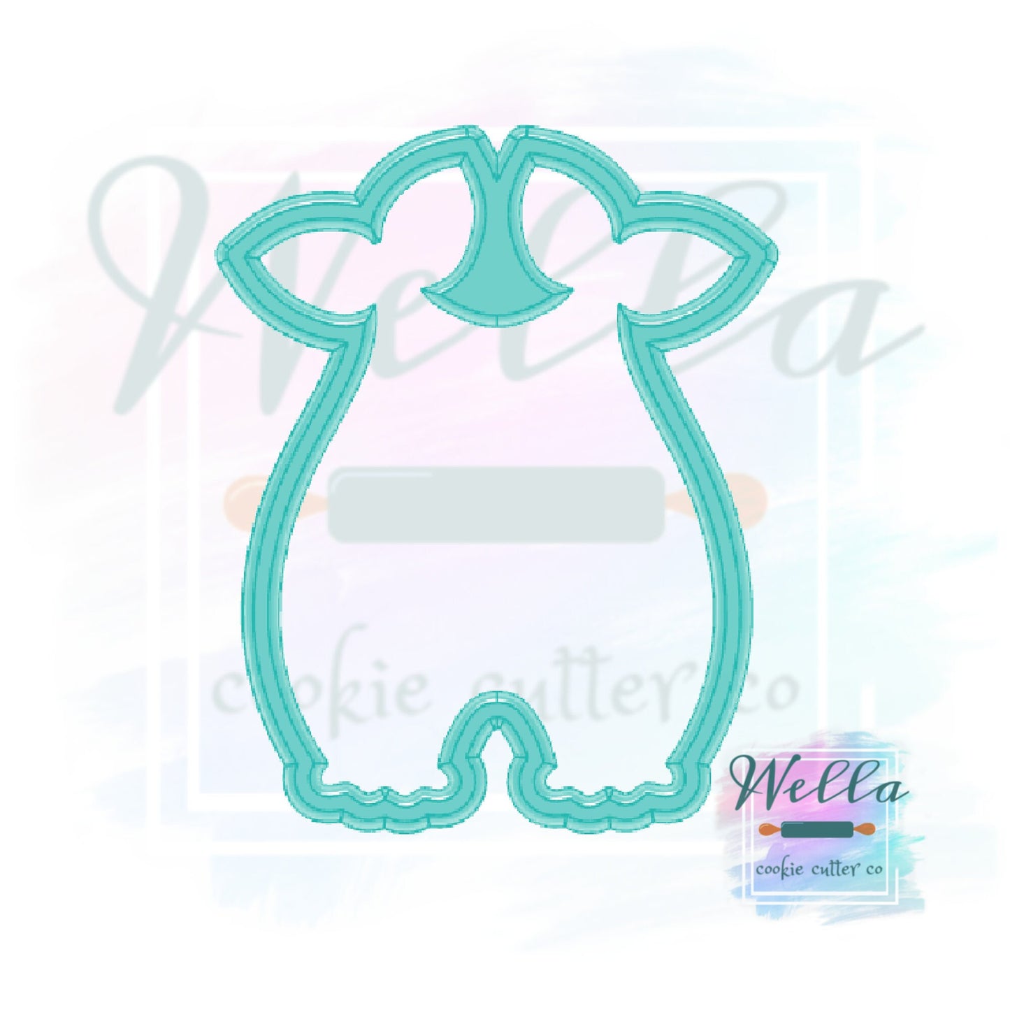Baby Romper with Ties Cookie Cutter, Romper Cookie Cutter - 2 Shapes to Pick From