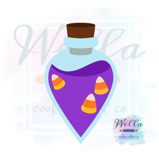 Potion Bottle Cookie Cutter, Halloween Cookie Cutter, Potion Cookie Cutter