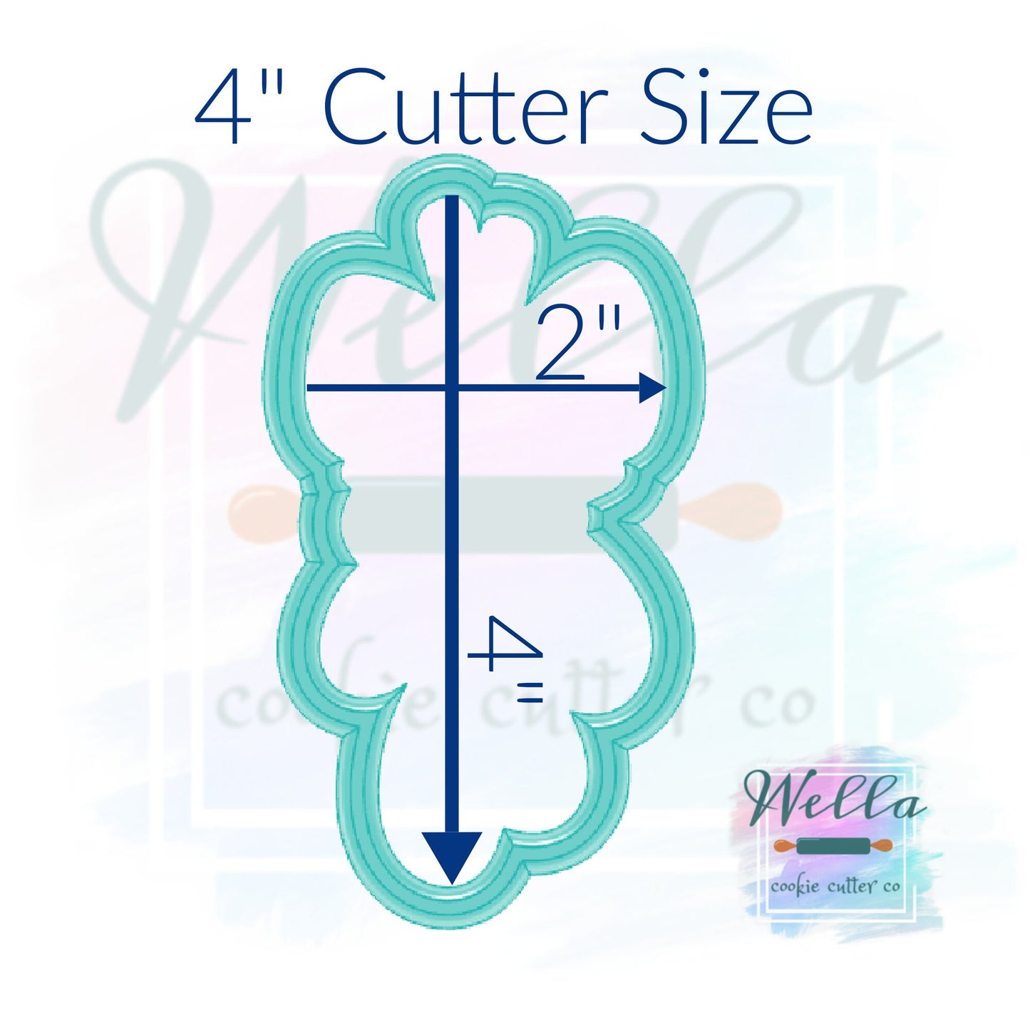 Mistletoe with Bow Cookie Cutter, Christmas Cookie Cutter, Holiday Cookie Cutter, Mistletoe Cutter