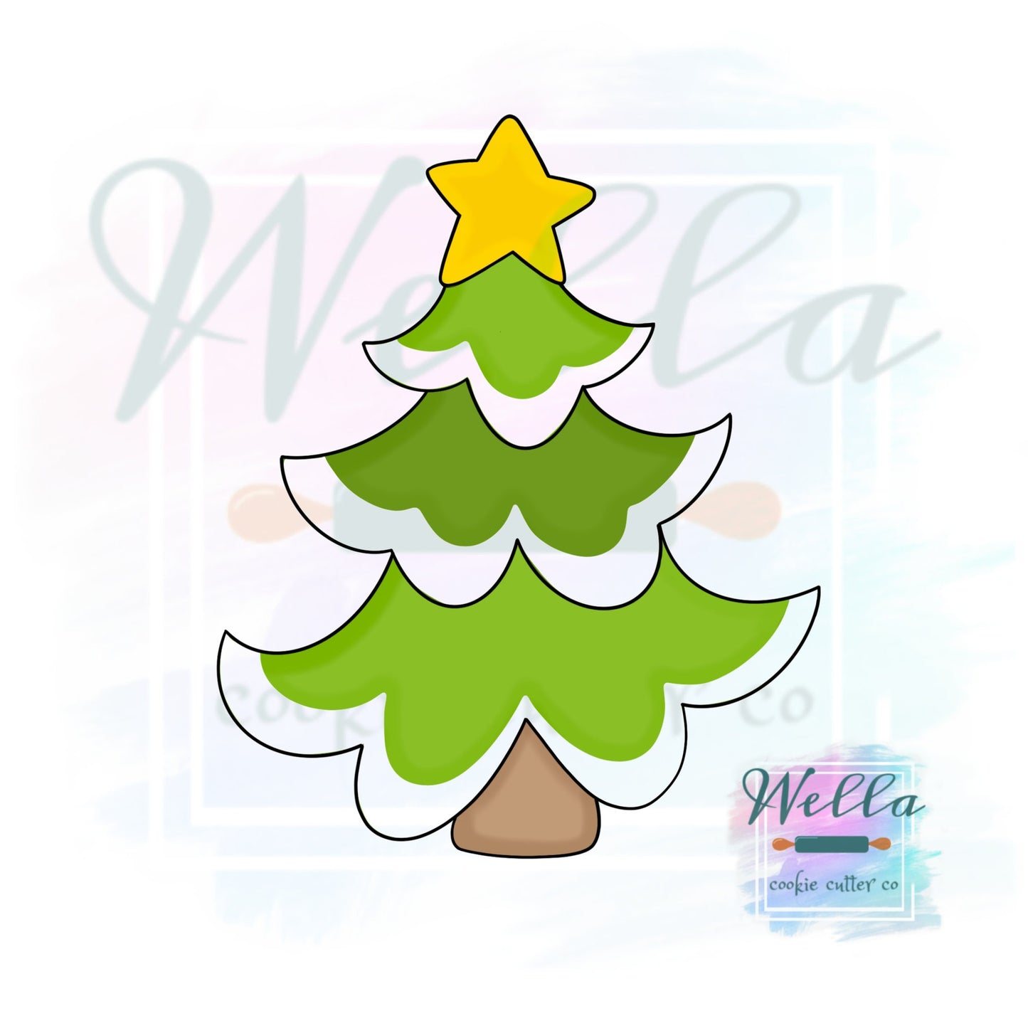 Wonky Christmas Tree Cookie Cutter