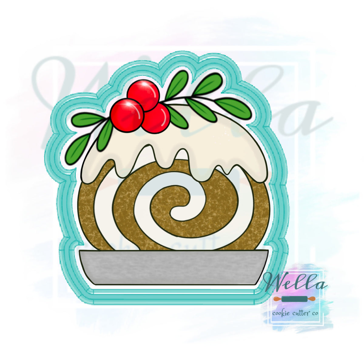 Pumpkin Spice Roll Cookie Cutter, Christmas Cookie Cutter