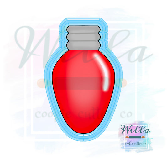 Christmas Bulb Cookie Cutter, Christmas Light Cookie Cutter