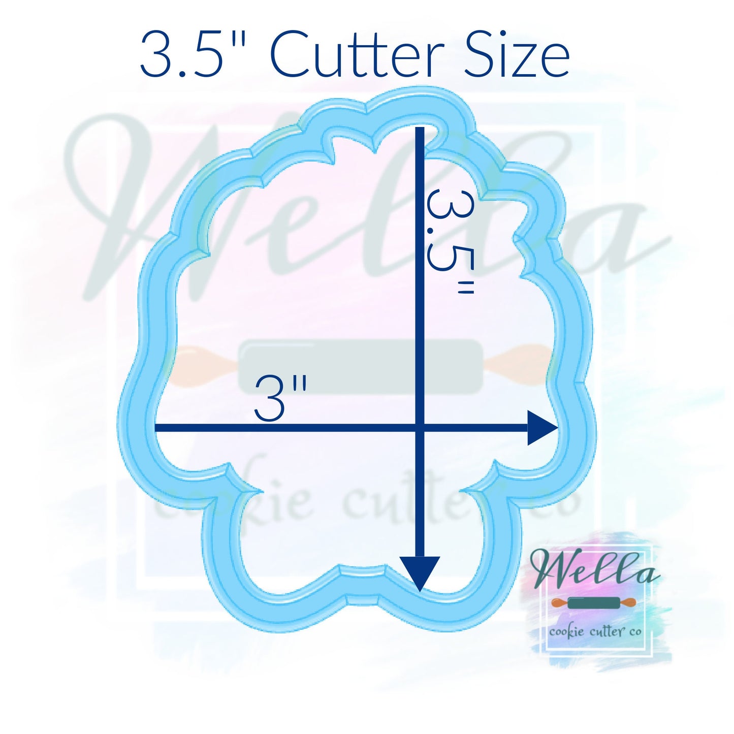 Doodle Dog with Bow Cookie Cutter
