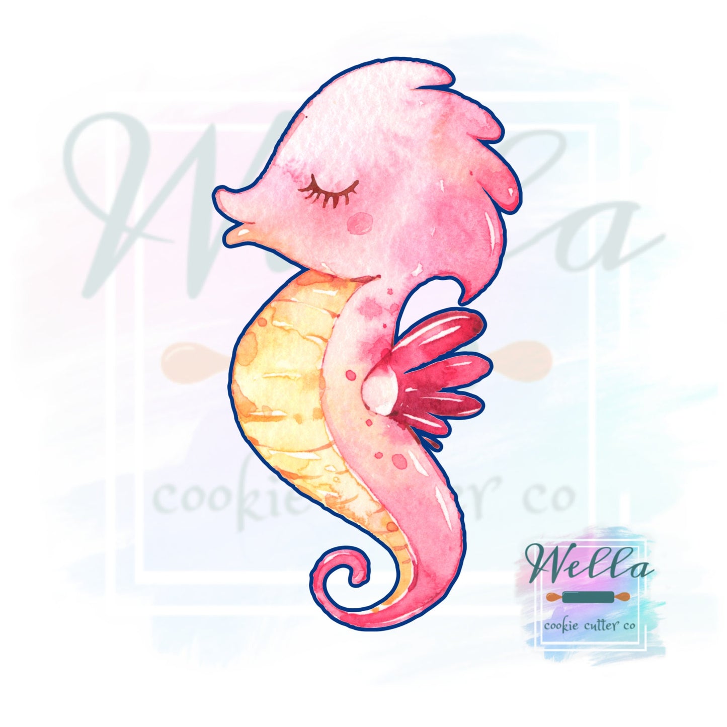 Seahorse Cookie Cutter, Sea Themed Cookie Cutter, Under the Sea Cutter