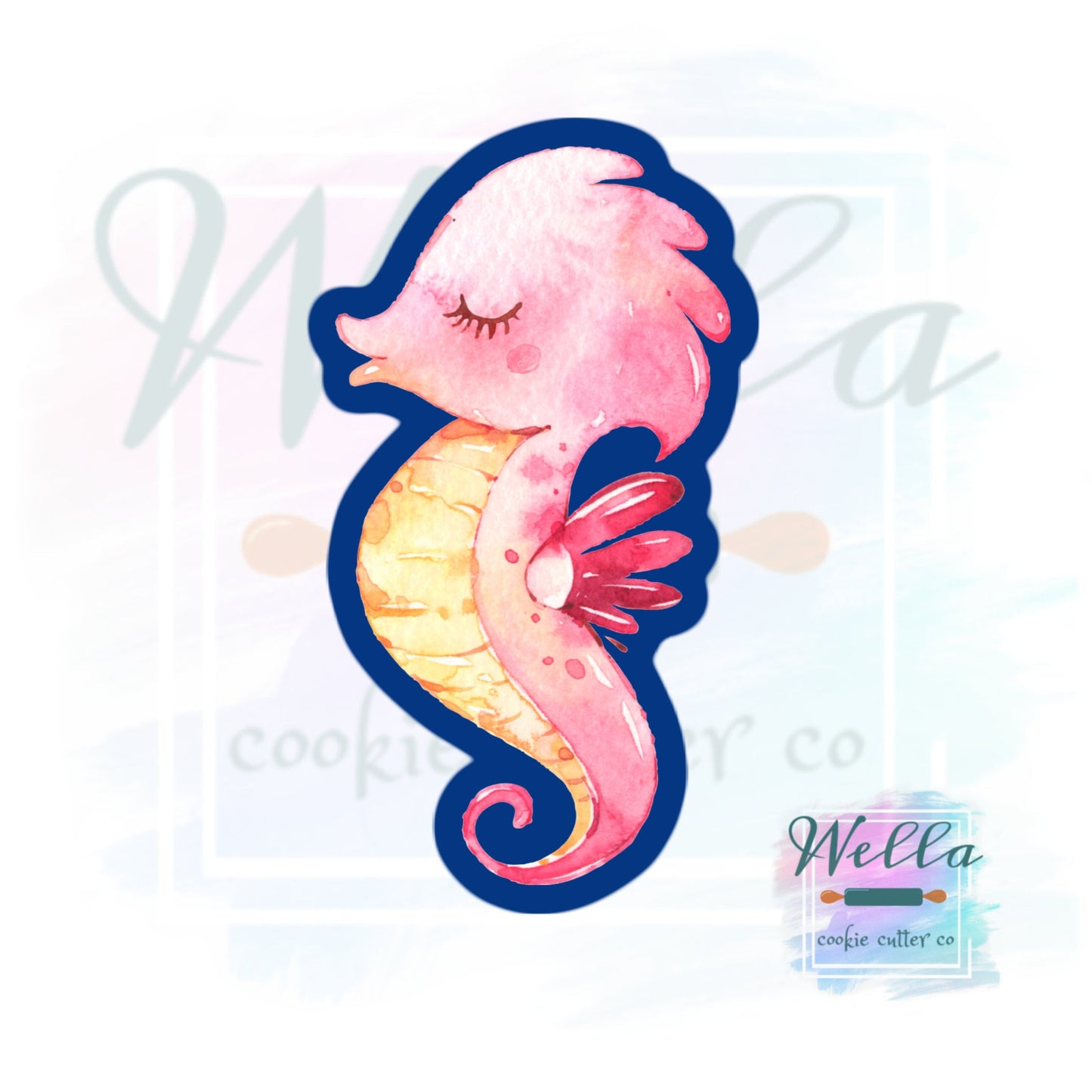 Seahorse Cookie Cutter, Sea Themed Cookie Cutter, Under the Sea Cutter