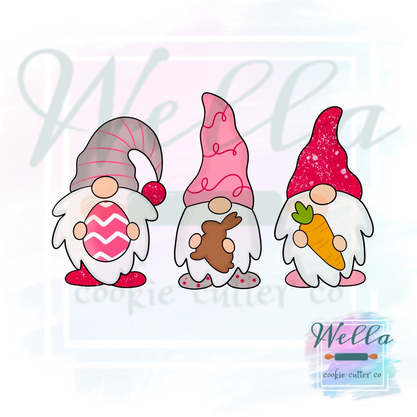 Gnome Set Cookie Cutters, Holiday Gnome Cookie Cutters, Halloween Gnome Cookie Cutters, Christmas Gnomes, Easter Gnomes Cookie Cutters