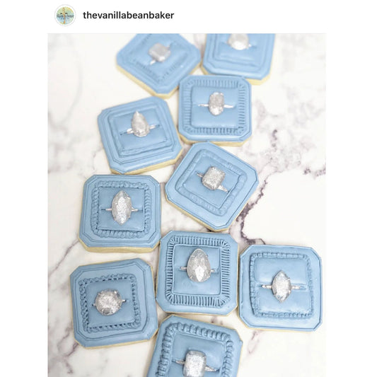 Square Plaque with Cut Corners Cookie Cutter, Ring Box Plaque, Square Plaque Cookie Cutter