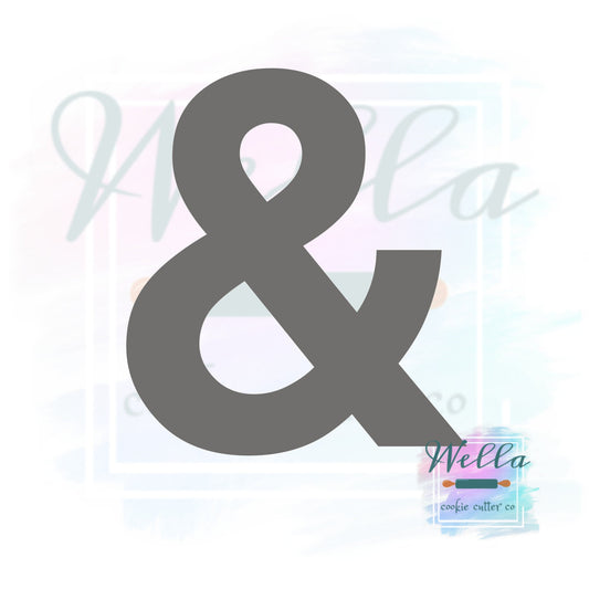 Ampersand #2 Cookie Cutter, Wedding Cookie Cutter