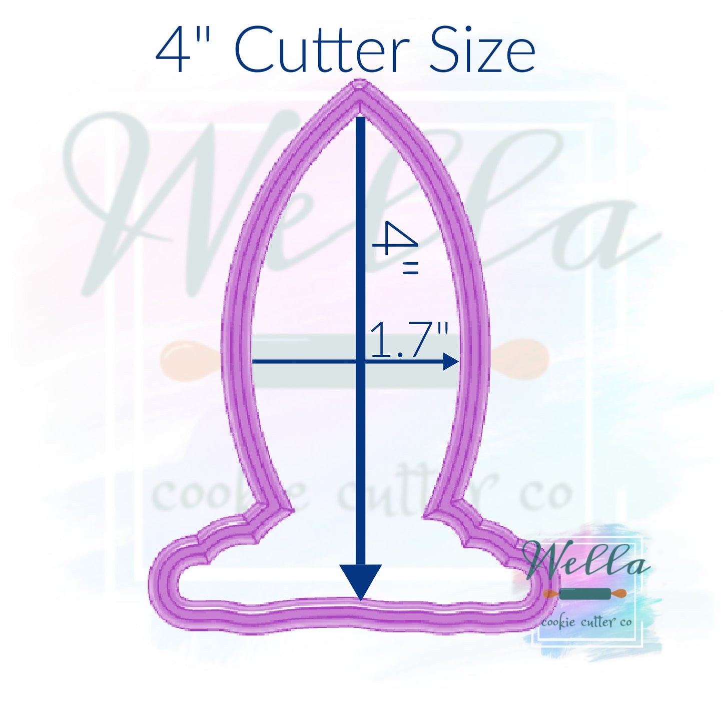 Surfboard in Sand Cookie Cutter, Christmas in July Cookie Cutter, Surfboard Cookie Cutter