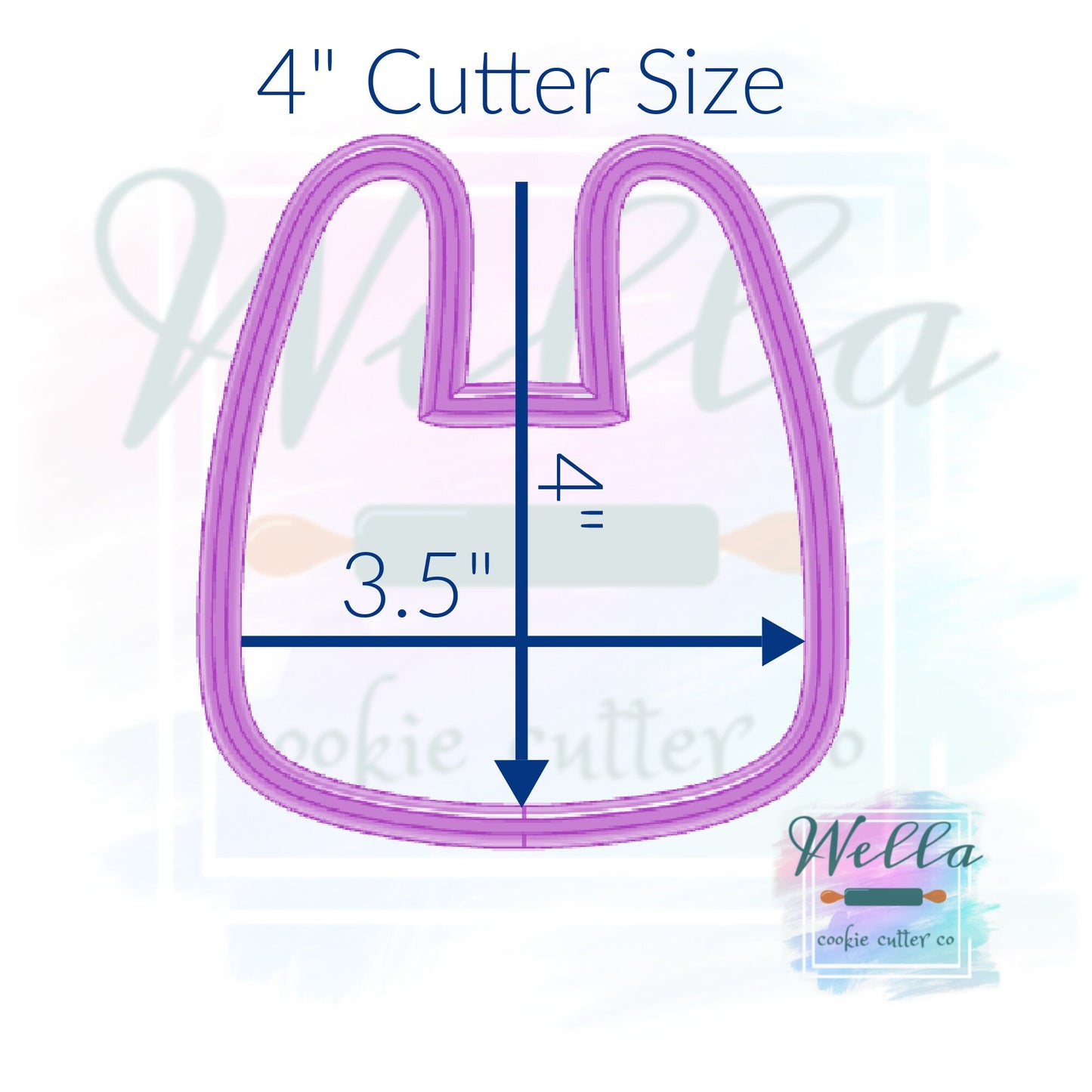 Bunny Face Cookie Cutter, Rabbit Cookie Cutter, Woodland Animals Face Cutter, Simple Bunny Cookie Cutter