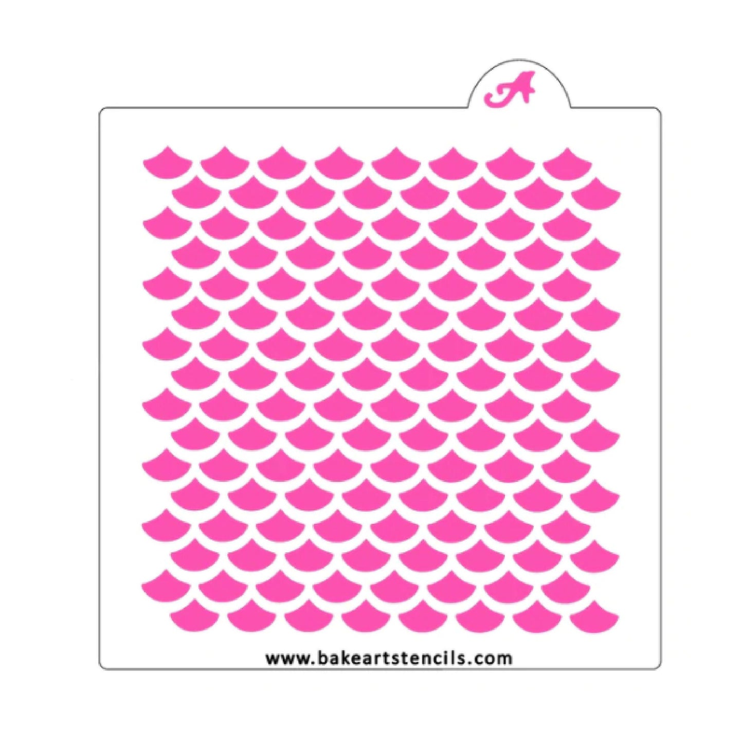 Fish Scales Stencil, Mermaid Stencil, Scales Cookie Stencil