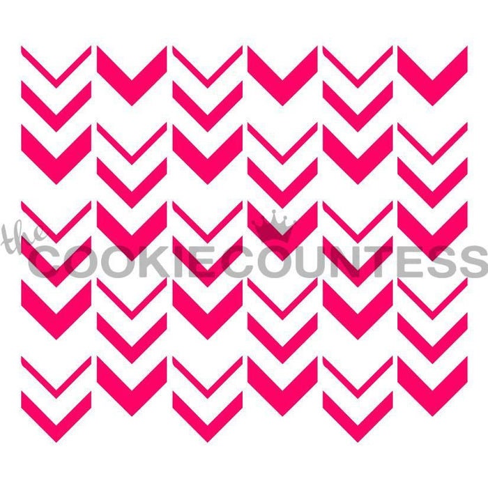 Ombre Arrow Stencil, Cookie Stencil