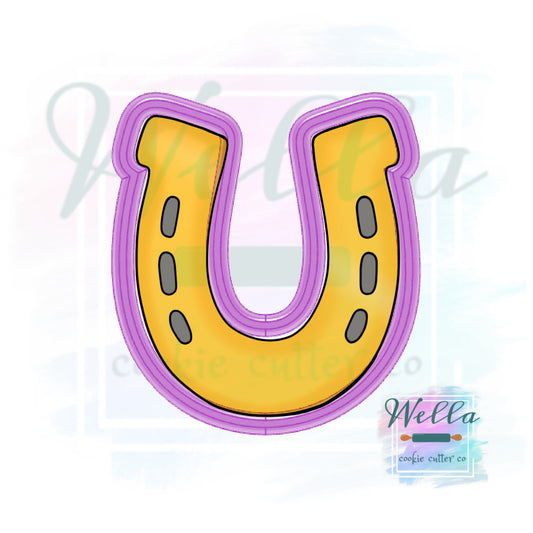 Horseshoe Cookie Cutter, Lucky Horseshoe Cookie Cutter, Saint Patricks Day Cutter