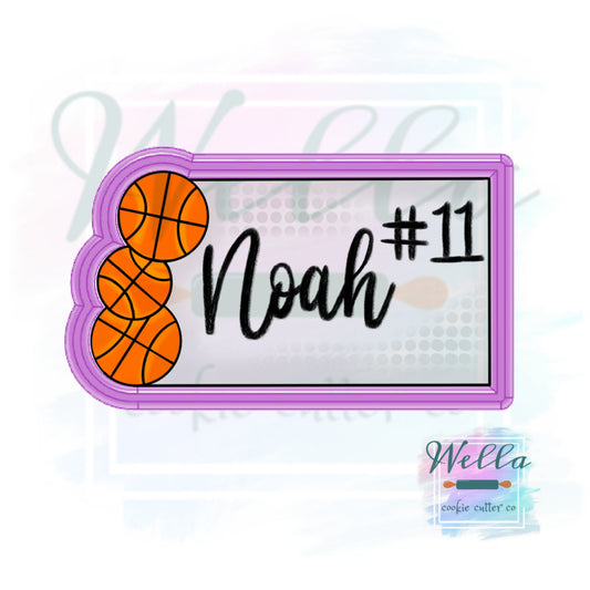 Sports Plaque Cookie Cutter, Plaque Cookie Cutter