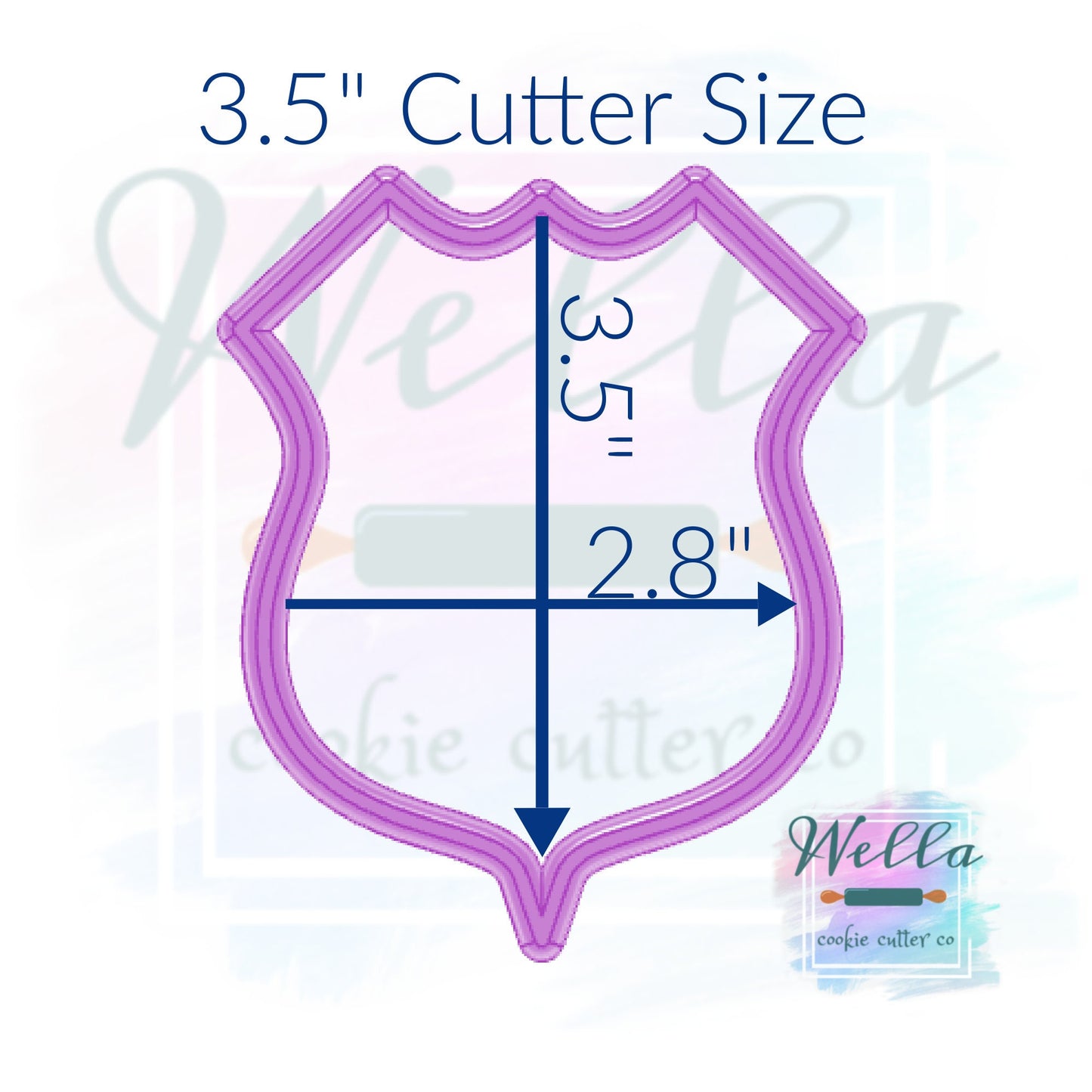 Police Badge Cookie Cutter