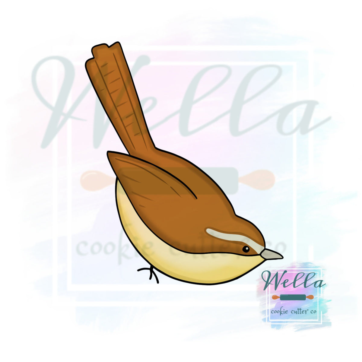 Carolina Wren Cookie Cutter, Bird Cookie Cutter