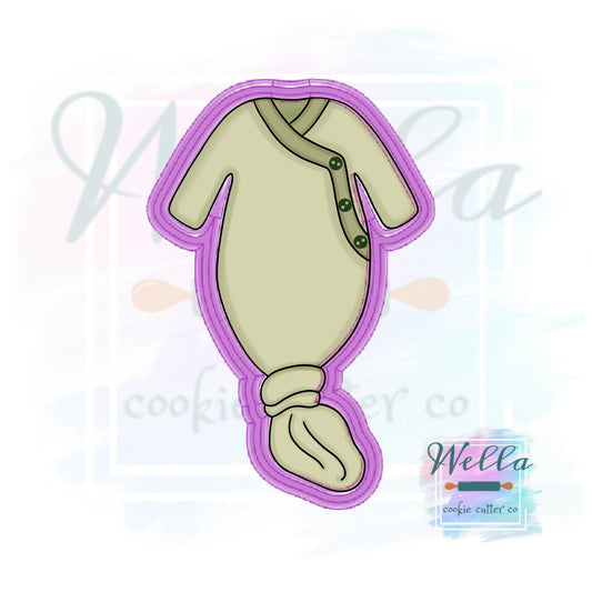 Knotted Baby Sleeper Cookie Cutter