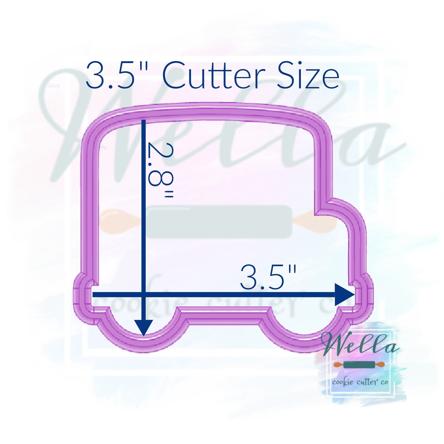 Bus Cookie Cutter, School Cookie Cutter