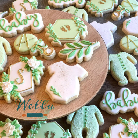 baby Text Cookie Cutter with Optional Stencil