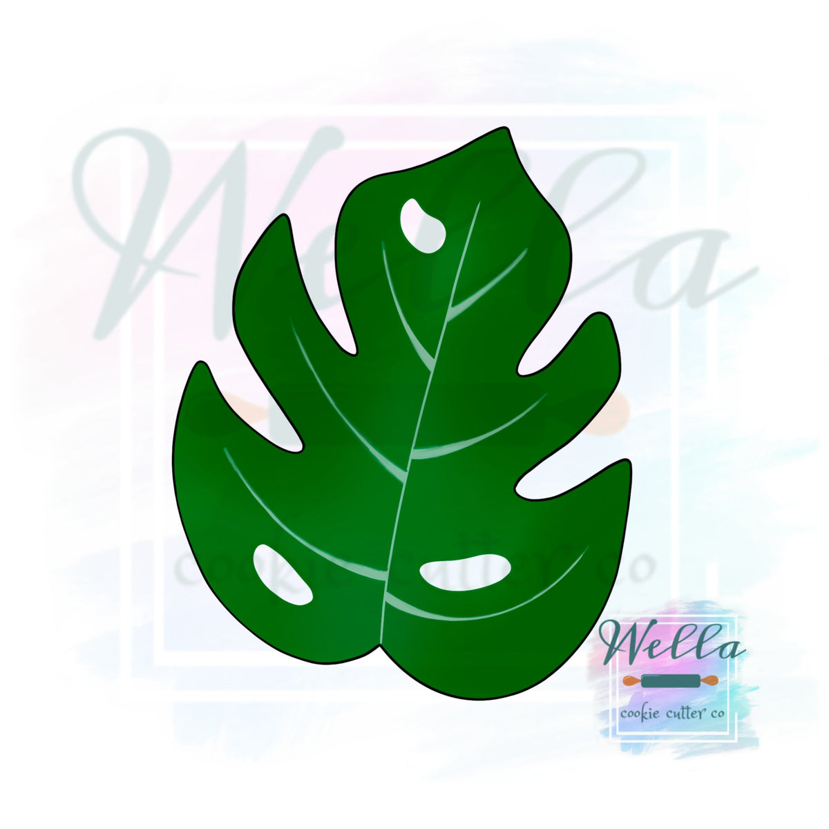 Monstera Leaf Cookie Cutter, Tropical Leaf Cookie Cutter