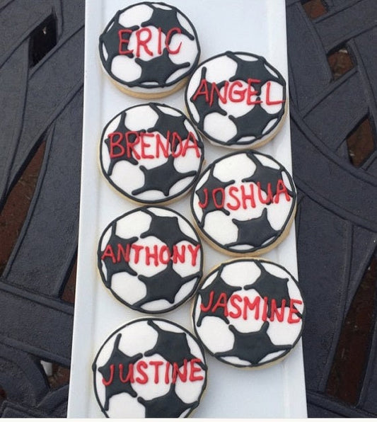 Soccer Ball Cookie Stencil