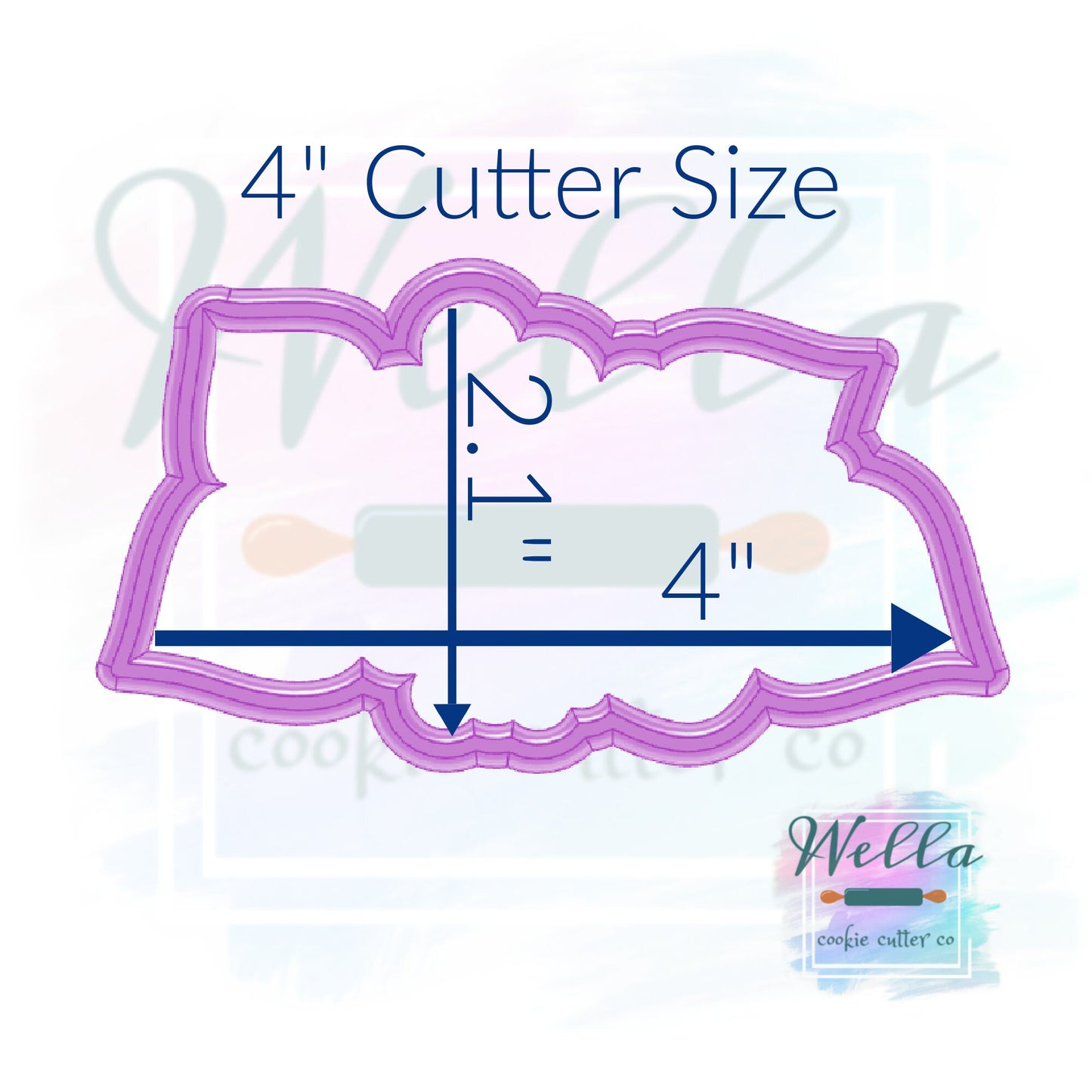 Strawberry Bunch Cookie Cutter with Optional Stencil