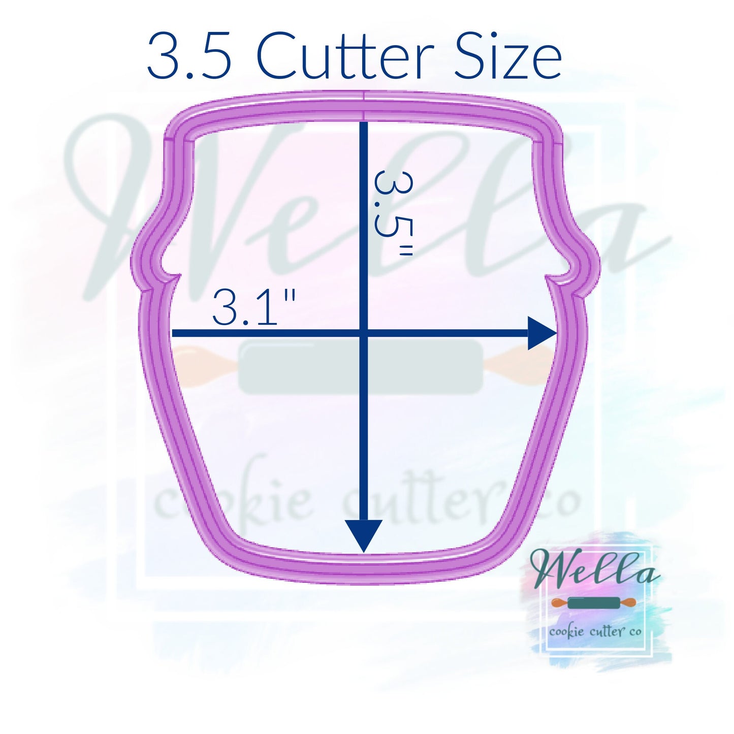 Strawberry Jam Jar Cookie Cutter