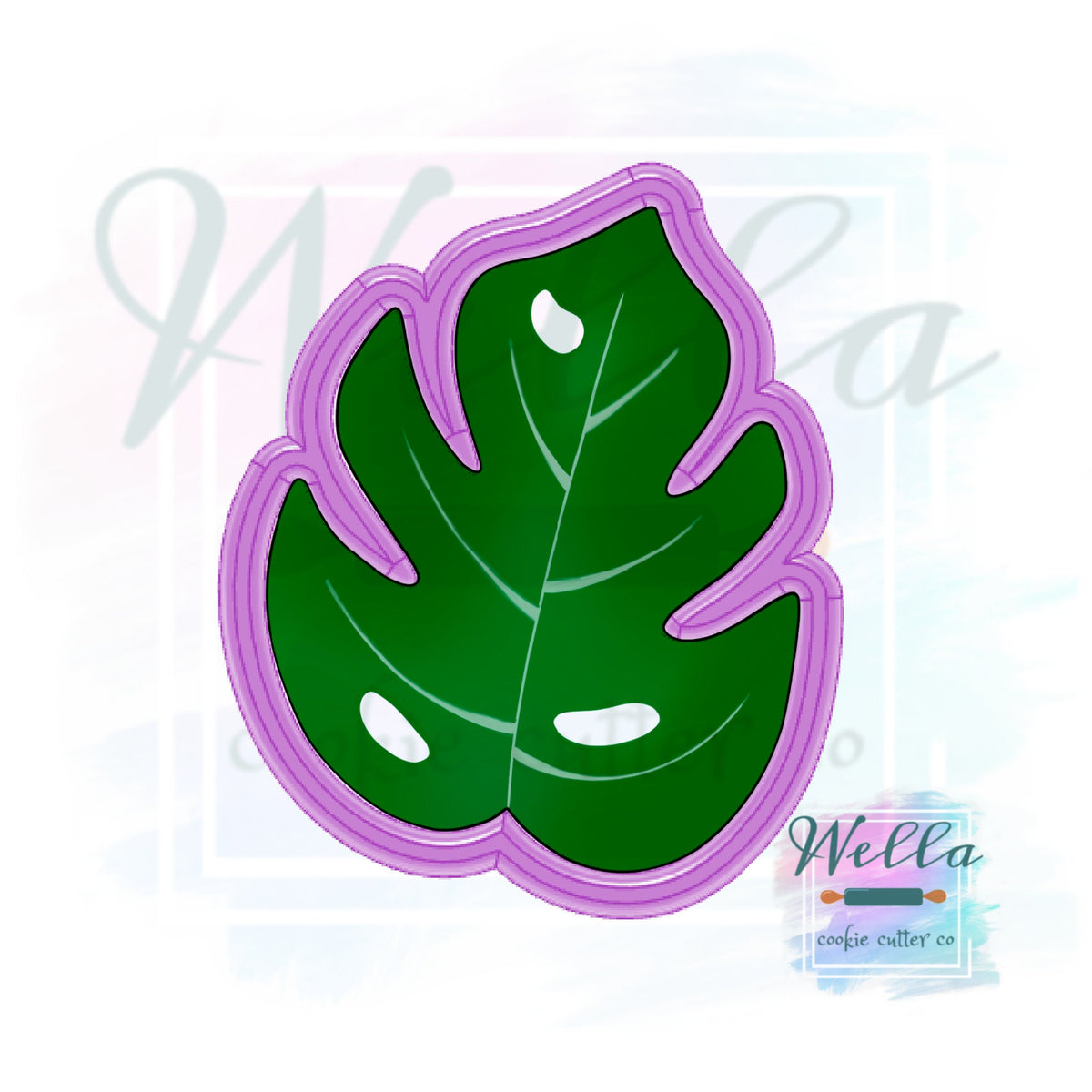 Monstera Leaf Cookie Cutter, Tropical Leaf Cookie Cutter
