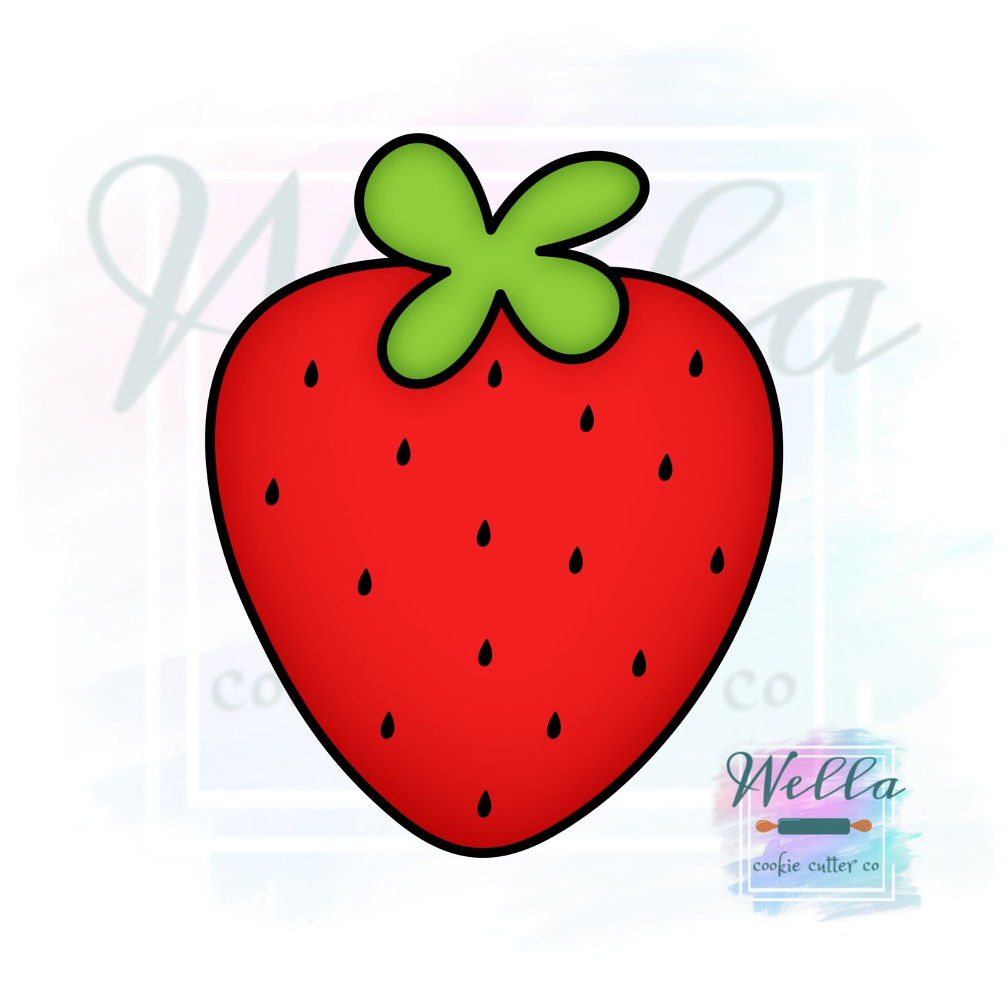 Strawberry #1 Cookie Cutter