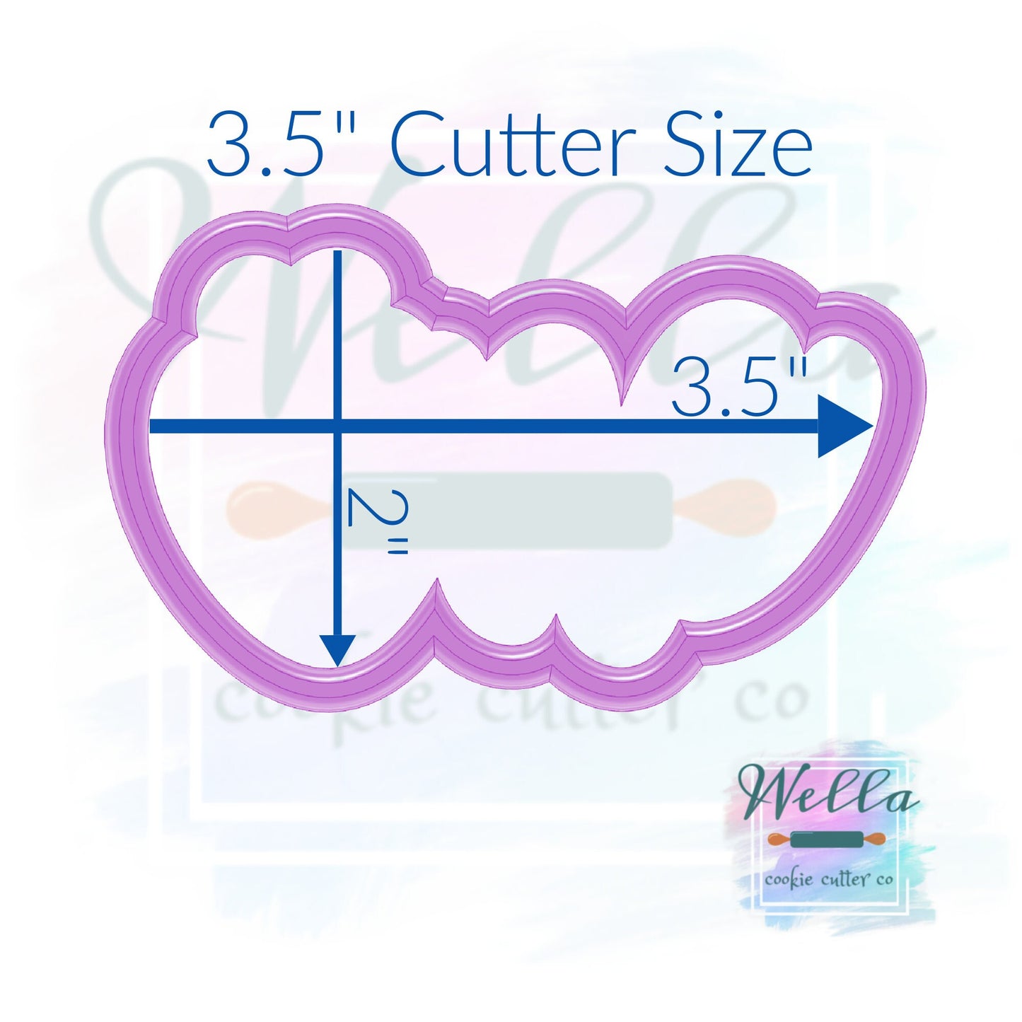 Strawberry ONE Cookie Cutter with Optional Stencil
