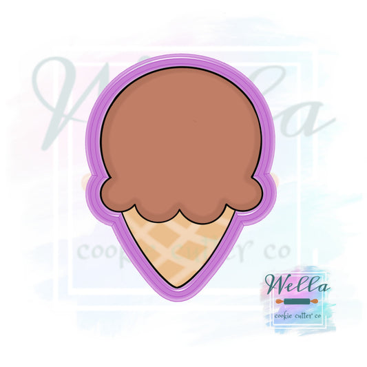 Ice Cream Waffle Cone Cookie Cutter, Ice Cream Cone Cookie Cutter, Waffle Cone Cookie Cutter