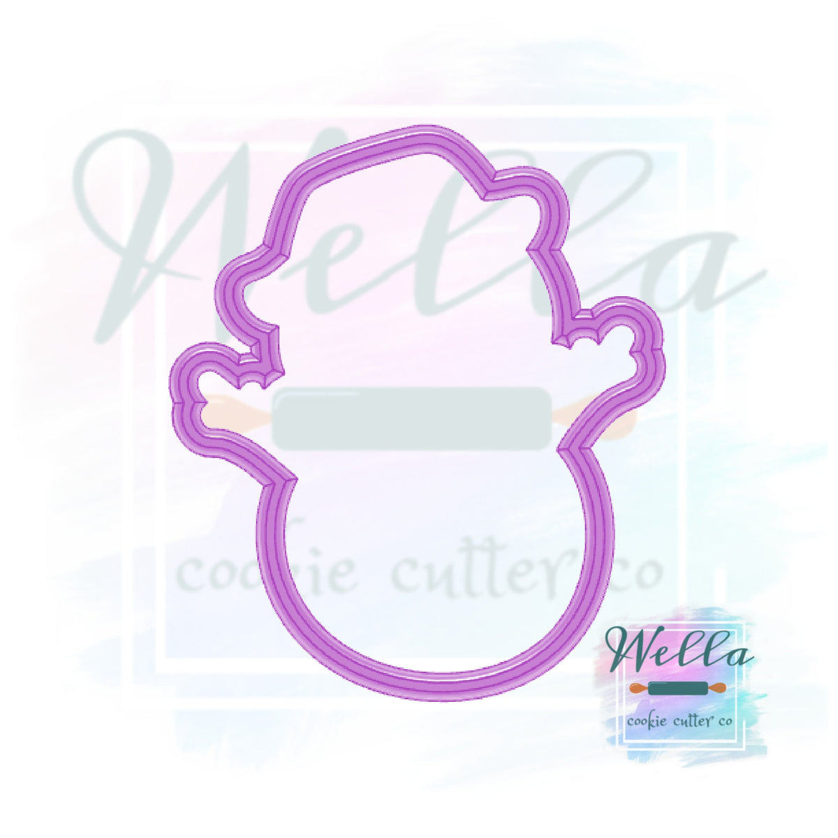 Summer Snowman Cookie Cutter, Sandy Snowman Cookie Cutter, Christmas in July Cookie Cutter