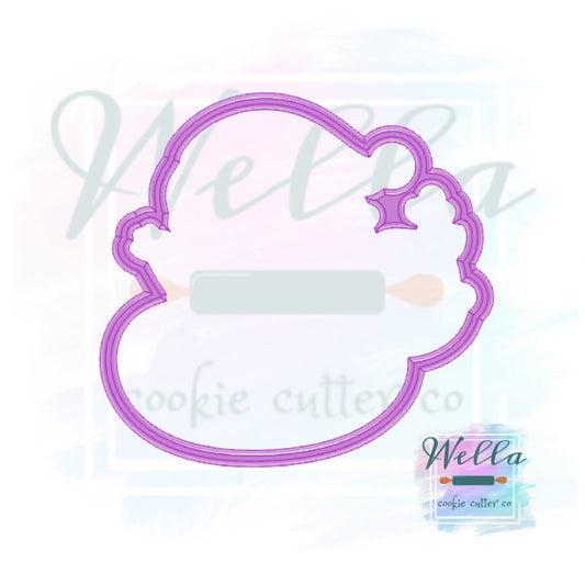 Santa in Reindeer Float Cookie Cutter, Summer Santa Cookie Cutter, Christmas in July Cookie Cutter