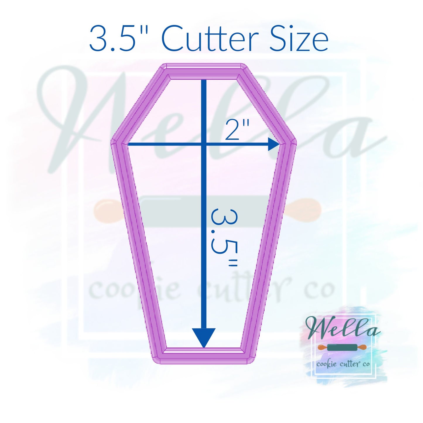 Coffin Cookie Cutter, Halloween Cookie Cutter