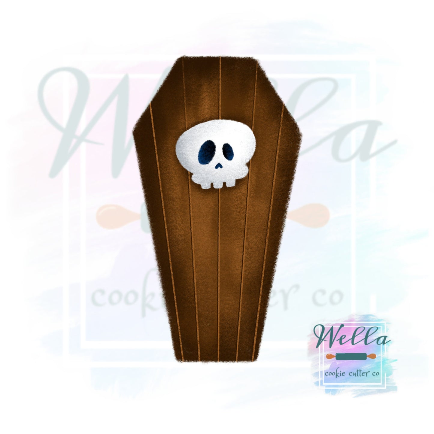 Coffin Cookie Cutter, Halloween Cookie Cutter