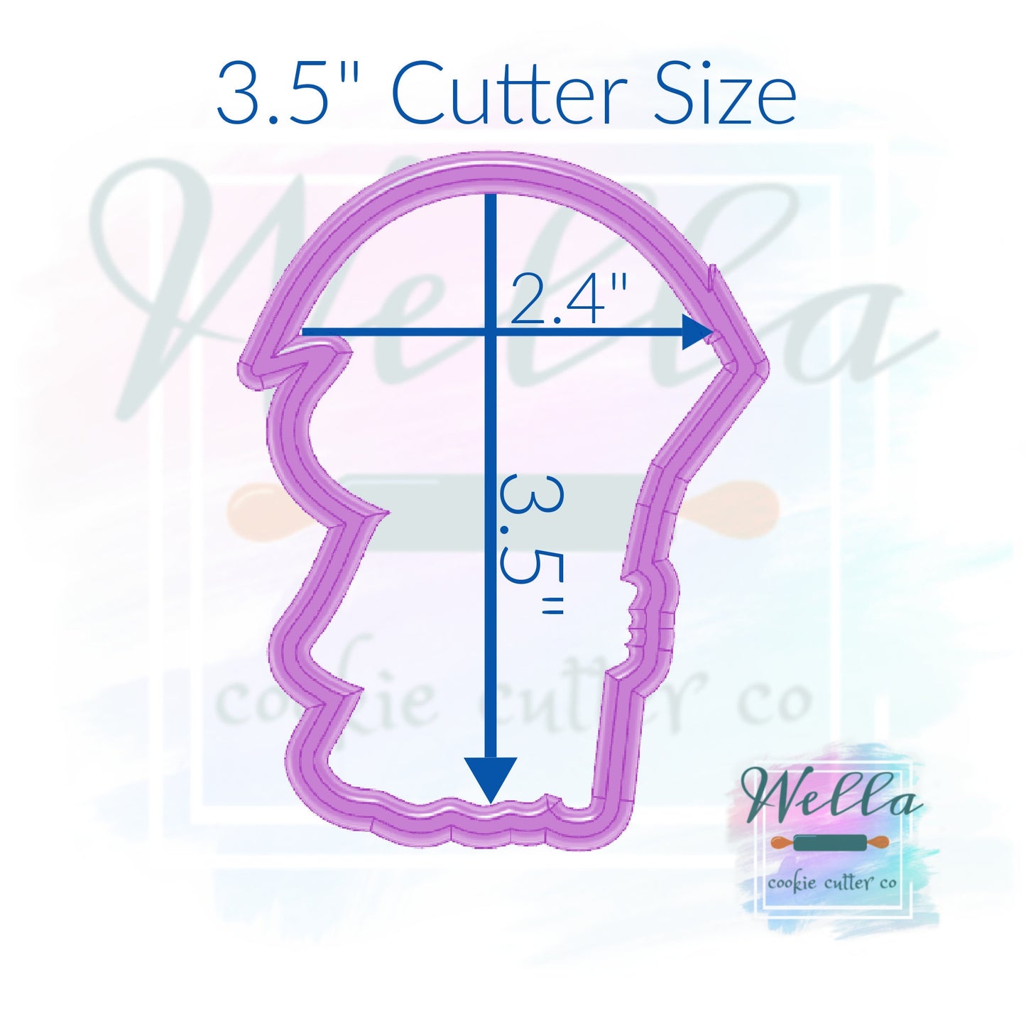 Grim Reaper Cookie Cutter, Halloween Cookie Cutter