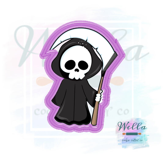 Grim Reaper Cookie Cutter, Halloween Cookie Cutter
