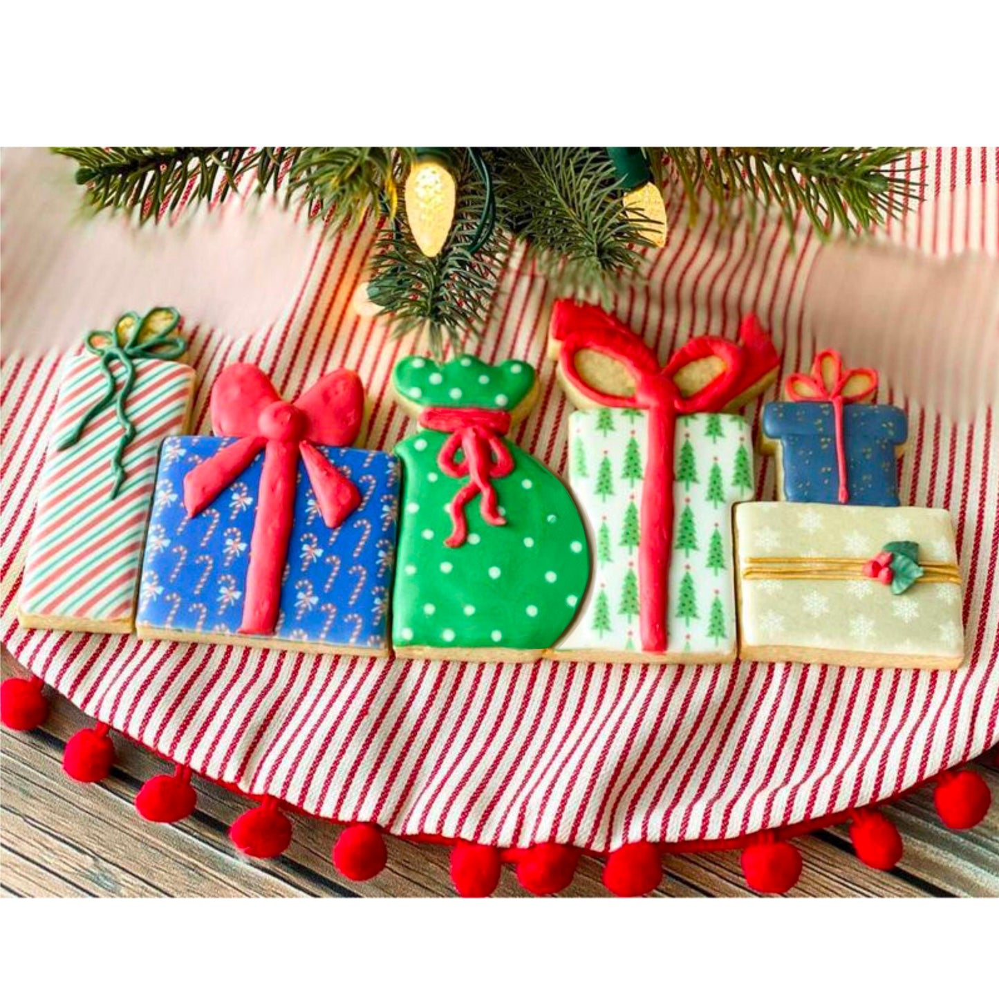 Present Cookie Cutter Set - Set of 5 Cutters, Christmas Present Cookie Cutter Set, Birthday Present Cookie Cutters