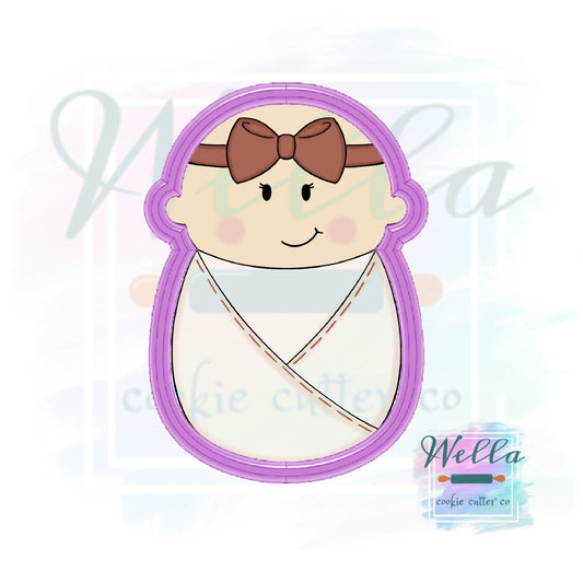 Swaddled Baby Cookie Cutter