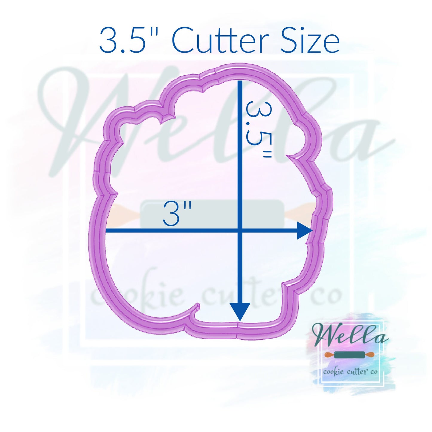 Santa Holding Sack Cookie Cutter with Optional Stencil Guide, Christmas Cookie Cutter, Santa Claus Cookie Cutter