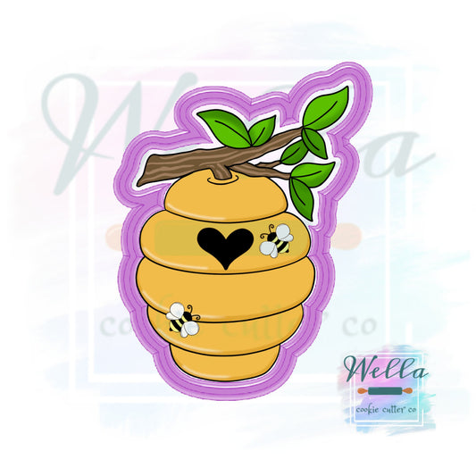 Beehive on Limb Cookie Cutter, Sweet as Can Bee Cookie Cutter