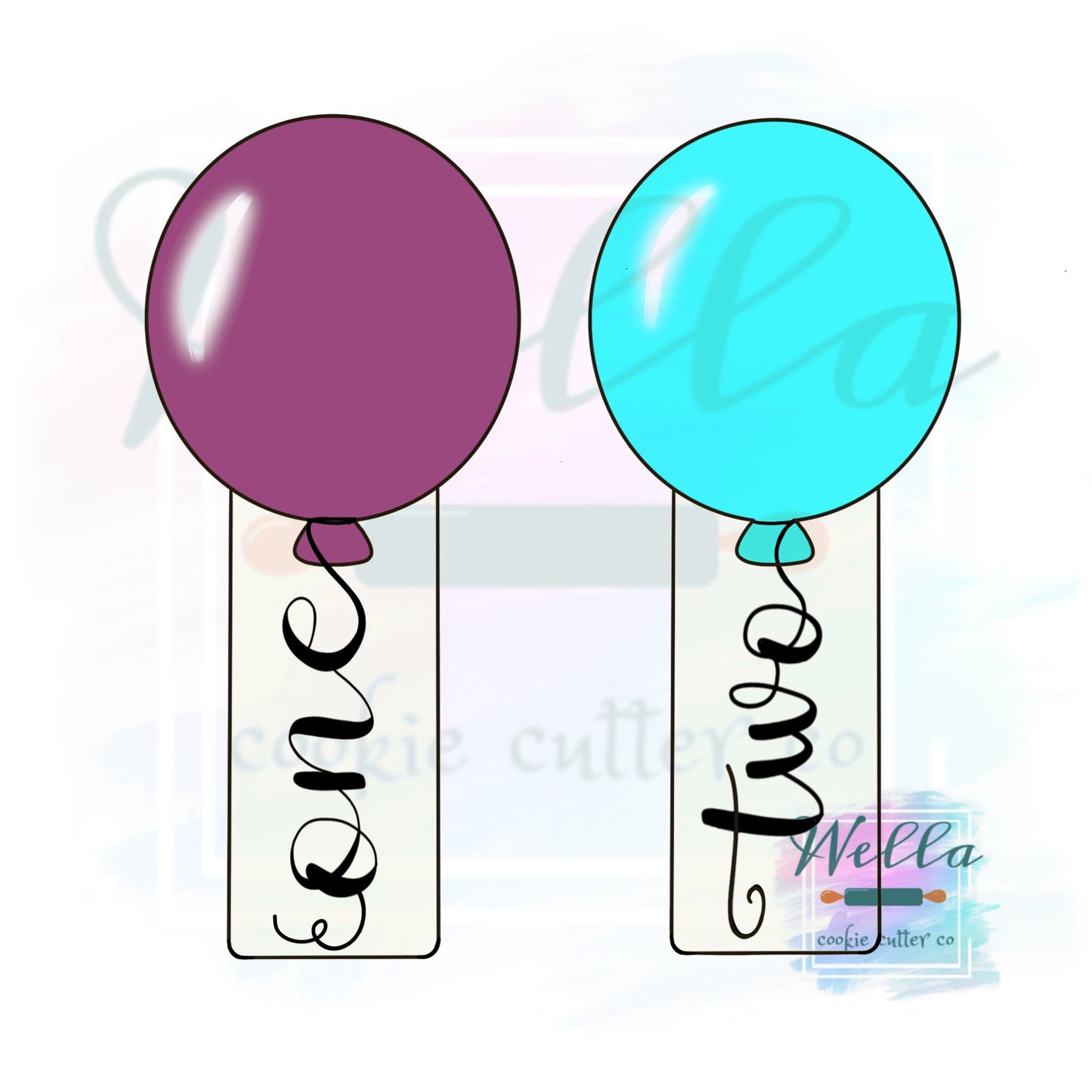 Balloon Plaque Cookie Cutter