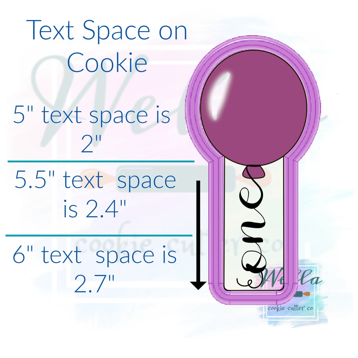 Balloon Plaque Cookie Cutter