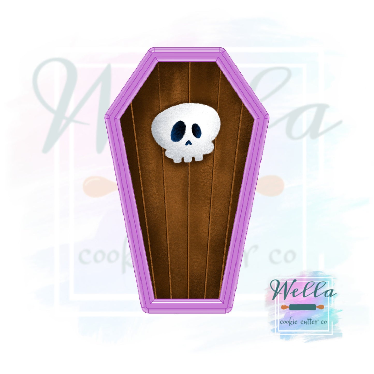 Coffin Cookie Cutter, Halloween Cookie Cutter